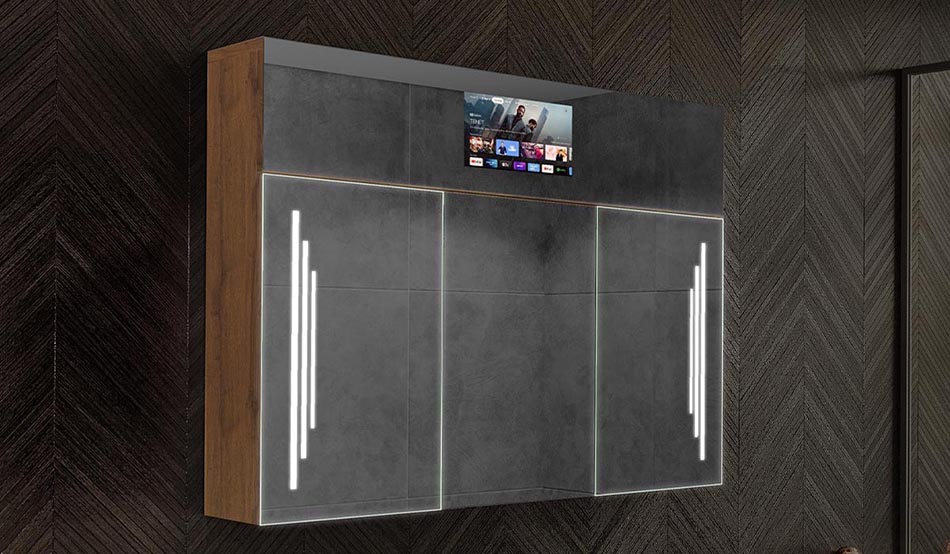 Sarah cabinet with built-in LED and touch sensor – illuminated mirror | ARTFORMA