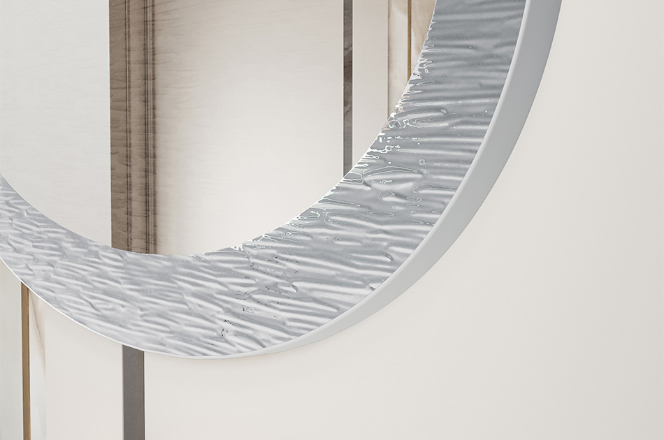 A unique mirror in a metal frame, made to measure. Tailor it to your needs