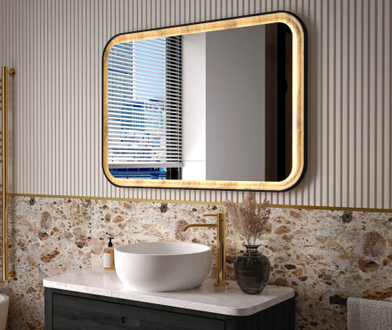 Mirrors in a wooden frame