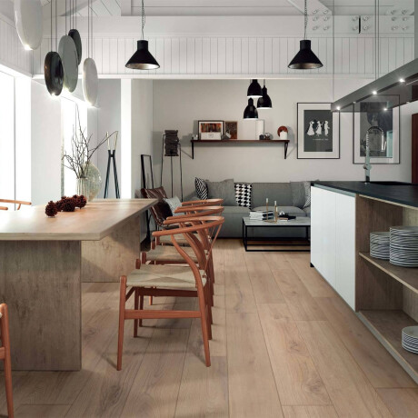 Wood-effect porcelain tile for flooring, 20x120 Frame Mid, matte, rectified, A4H101 #2