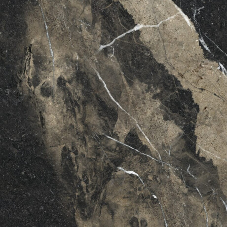 Glazed Porcelain Floor Tile 60x120, Black with Gold Veins, Glossy, Rectified A4H109 Pierre Black #14