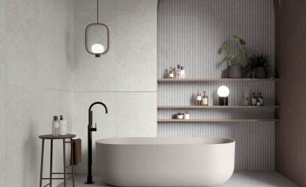 60x120 cm Beige Matte Wall Tile A4H1100 Shellstone Beige Rigat-One