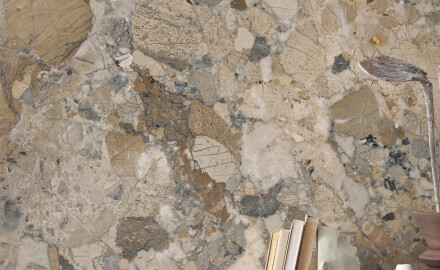 Large-format porcelain tile, 120x280, beige-gray marble, glossy finish, A4H1111 Calda Ambrozia