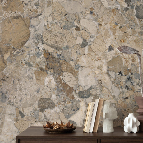 Large-format porcelain tile, 120x280, beige-gray marble, glossy finish, A4H1111 Calda Ambrozia #1