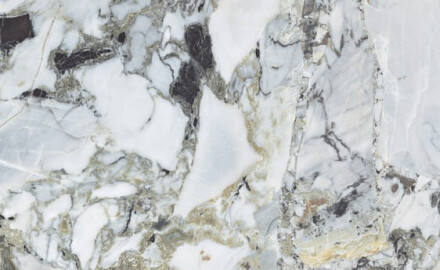 Bookmatch Porcelain Tile 120x280, white marble with gold veins, glossy finish A4H1118 Bellezza Bianca