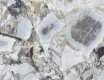120x120 Floor Tile, White Marble with Gold Veins, Matte Finish, A4H1119 Bellezza Bianca