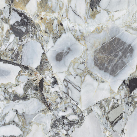 120x120 Floor Tile, White Marble with Gold Veins, Matte Finish, A4H1119 Bellezza Bianca #1
