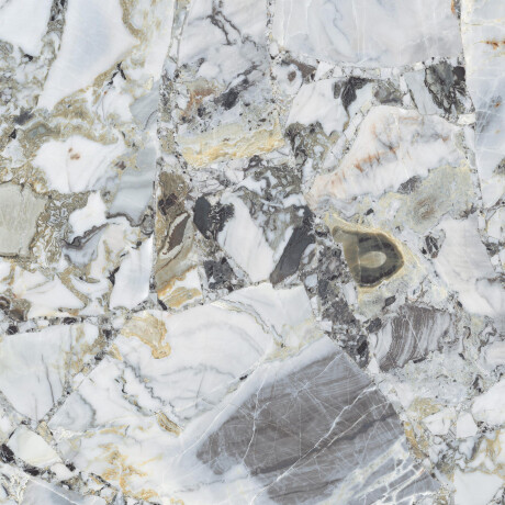 120x120 Floor Tile, White Marble with Gold Veins, Matte Finish, A4H1119 Bellezza Bianca #3