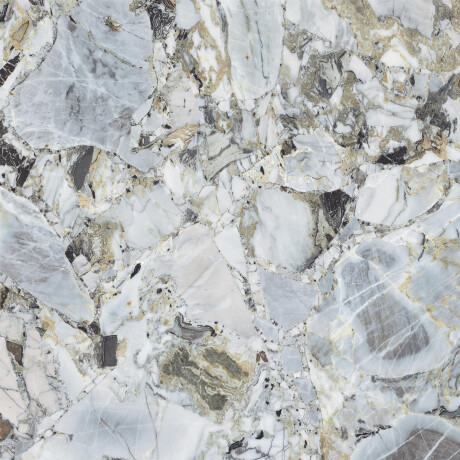 120x120 Floor Tile, White Marble with Gold Veins, Matte Finish, A4H1119 Bellezza Bianca #5