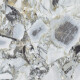 120x120 Floor Tile, White Marble with Gold Veins, Glossy Finish, A4H1120 Bellezza Bianca #1