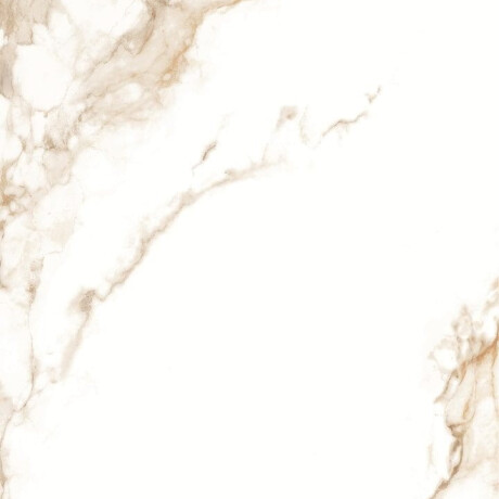Glazed porcelain floor tile, 60x120 cm, white with gold veins, matte, rectified, A4H116 Varenna #11