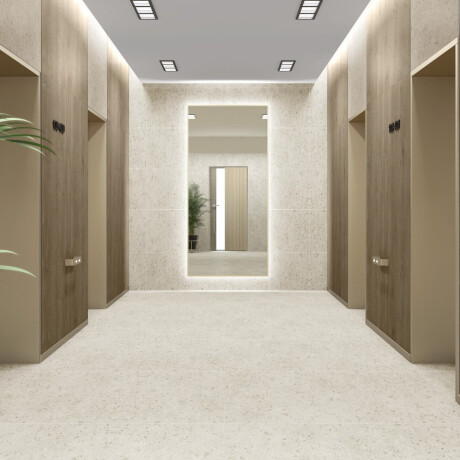 Lastryko 90x90 Porcelain Tile for Walls and Floors, Chalk-Effect A4H147 Sand #2