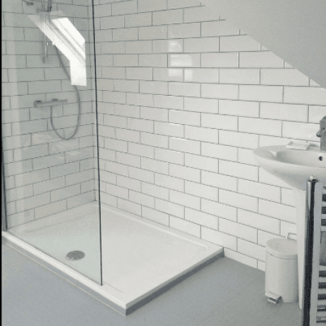 10x30 White Glossy Flat Wall Tile A4H17 Blanco Brillo #3