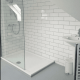 10x30 White Glossy Flat Wall Tile A4H17 Blanco Brillo #3