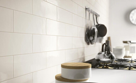 10x30 White Matte Flat Wall Tile A4H18 Blanco Mate
