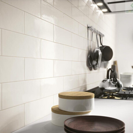 10x30 White Matte Flat Wall Tile A4H18 Blanco Mate #1