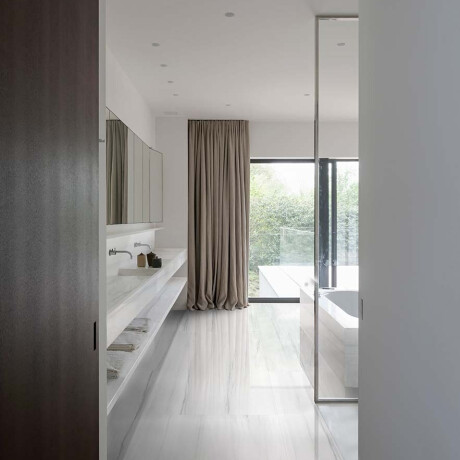 Large-format porcelain tile for floors, 120×280 cm, matte gray with subtle veining, rectified, A4H186 Dolomite #1
