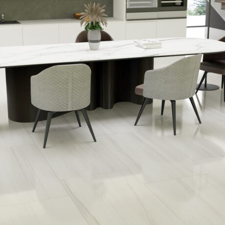 Large-format porcelain tile for floors, 120×280 cm, matte gray with subtle veining, rectified, A4H186 Dolomite #2