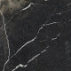 Pierre Black Glazed Porcelain Floor Tile, 120x120 cm, glossy black with gold veins, rectified, A4H197 #9