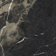 Pierre Black Glazed Porcelain Floor Tile, 120x120 cm, glossy black with gold veins, rectified, A4H197 #21