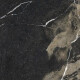 Pierre Black Glazed Porcelain Floor Tile, 120x120 cm, glossy black with gold veins, rectified, A4H197 #23