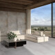 Glazed porcelain floor tile, 120x120 cm, matte white, rectified, A4H244 City White #11