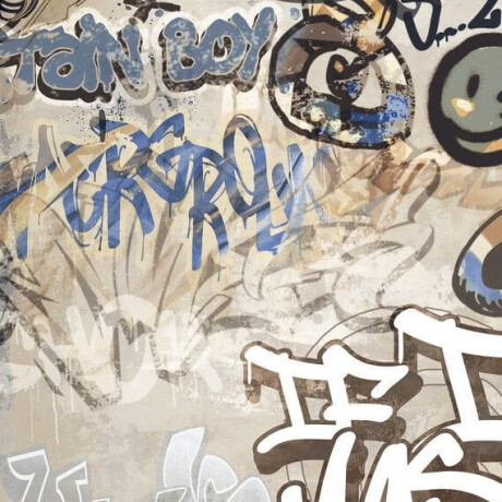 Large-format glazed porcelain floor tiles, 120x280 cm, matte beige, rectified, A4H255 City Graffiti Beige #4