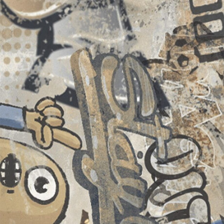 Large-format glazed porcelain floor tiles, 120x280 cm, matte beige, rectified, A4H255 City Graffiti Beige #7