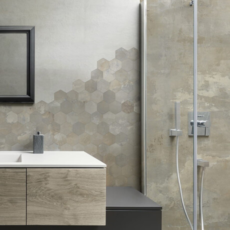 Glazed porcelain floor tile, 120x120 cm, matte beige, rectified, A4H258 City Beige #1