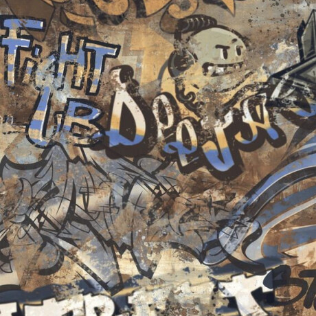 Large-format glazed porcelain floor tiles, 120x280 cm, matte, rectified, A4H262 City Graffiti Multicolor #3