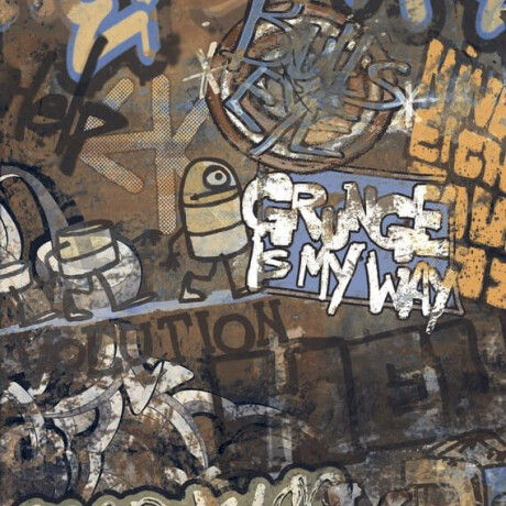 Large-format glazed porcelain floor tiles, 120x280 cm, matte, rectified, A4H262 City Graffiti Multicolor #6