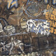 Large-format glazed porcelain floor tiles, 120x280 cm, matte, rectified, A4H262 City Graffiti Multicolor #6