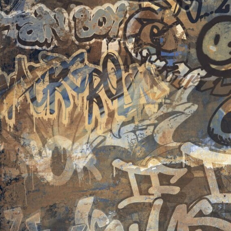 Large-format glazed porcelain floor tiles, 120x280 cm, matte, rectified, A4H262 City Graffiti Multicolor #7