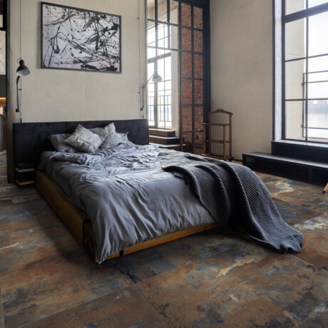 Large-format glazed porcelain floor tiles, 120x280 cm, matte brown, rectified, A4H264 City Multicolor #6