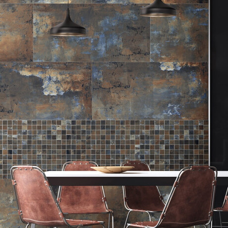 Large-format glazed porcelain floor tiles, 120x280 cm, matte brown, rectified, A4H264 City Multicolor #7