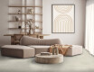 Glazed porcelain floor tile, 120x120 cm, light gray concrete, matte finish, rectified, A4H301 Massive Snow