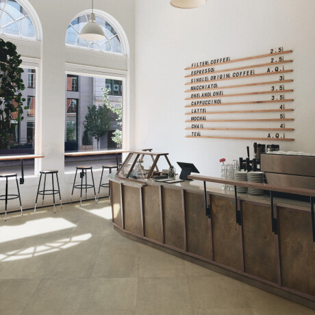 Glazed porcelain floor tiles, 120x120 cm, matte concrete gray, rectified, A4H311 Massive Ashen #4
