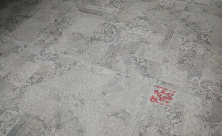 60x60 Floor Tile, Carpet Grigio, Matte, Rectified, A4H34 Patchwork