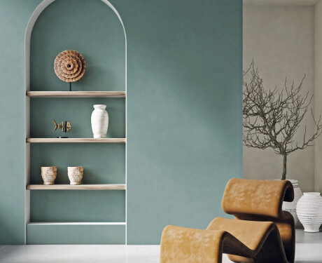 Glazed porcelain floor tile, 60x120 cm, matte green, rectified, A4H357 Mood Safe