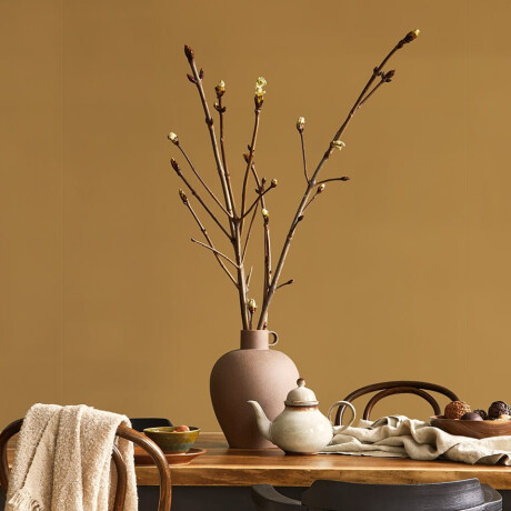 Glazed porcelain floor tile, 60x120 cm, matte gold, rectified, A4H361 Mood Ritual #13
