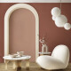 Glazed porcelain floor tile, 60x120 cm, matte red, rectified, A4H369 Mood Verve #18