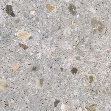 Glazed porcelain floor tile, 60x120 cm, light gray, matte, rectified, A4H418, Ceppo Di Gre Multi Terrazzo #3