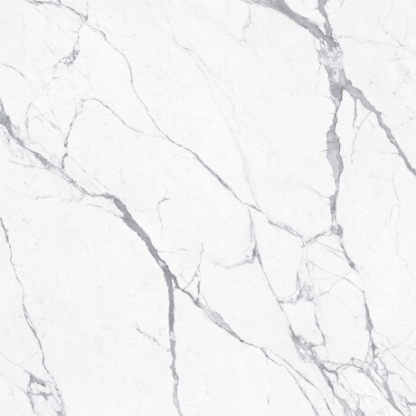 Glazed 120x120 floor tile, glossy finish with gray veining, rectified, A4H454 Statuario Superiore #7