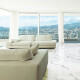 Glazed porcelain floor tile, 120x120 cm, matte finish with gray veining, rectified, A4H455 Statuario Superiore #2