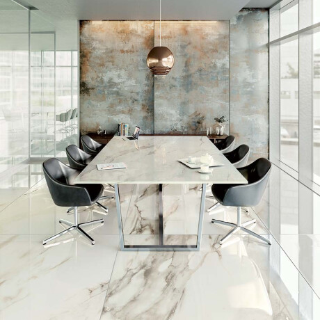 Large-format 120x270 cm porcelain tile with gray veins, matte finish, rectified, A4H463 Calacatta #11