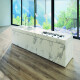 Large-format 120x270 cm porcelain tile with gray veins, matte finish, rectified, A4H463 Calacatta #12