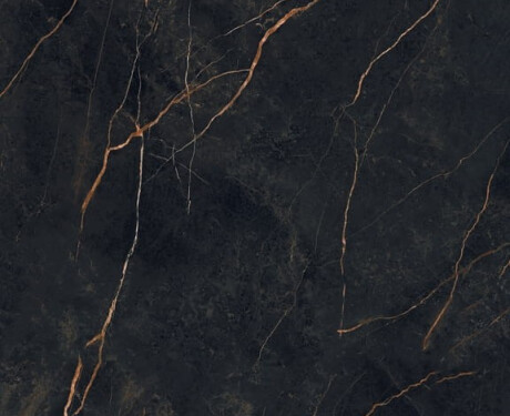 Bookmatch Porcelain Tile 120x280, Black Marble with Gold Veins, Glossy Finish A4H473 Sant Loreno
