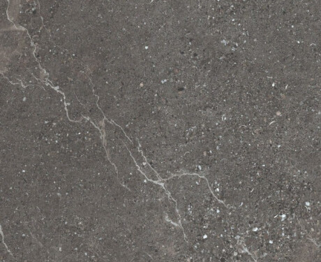 Veined stone porcelain tile for flooring, 100x100, matte, dark gray A4H507 Volterra Stone