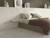 Grooved porcelain floor tiles, 60x120, light gray, matte, A4H510 Rigat-One Ermetica Bianco
