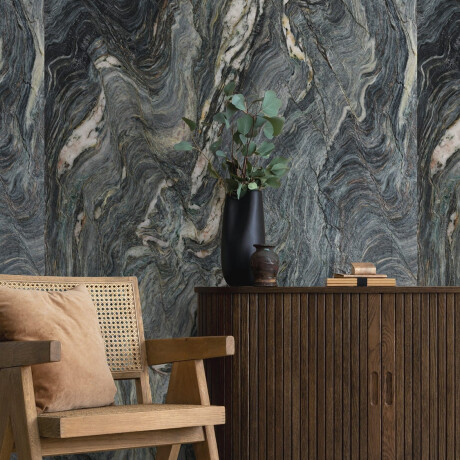 Large-format 120x280 blue marble porcelain tile with light veins, glossy finish, A4H677 Esplosione #3